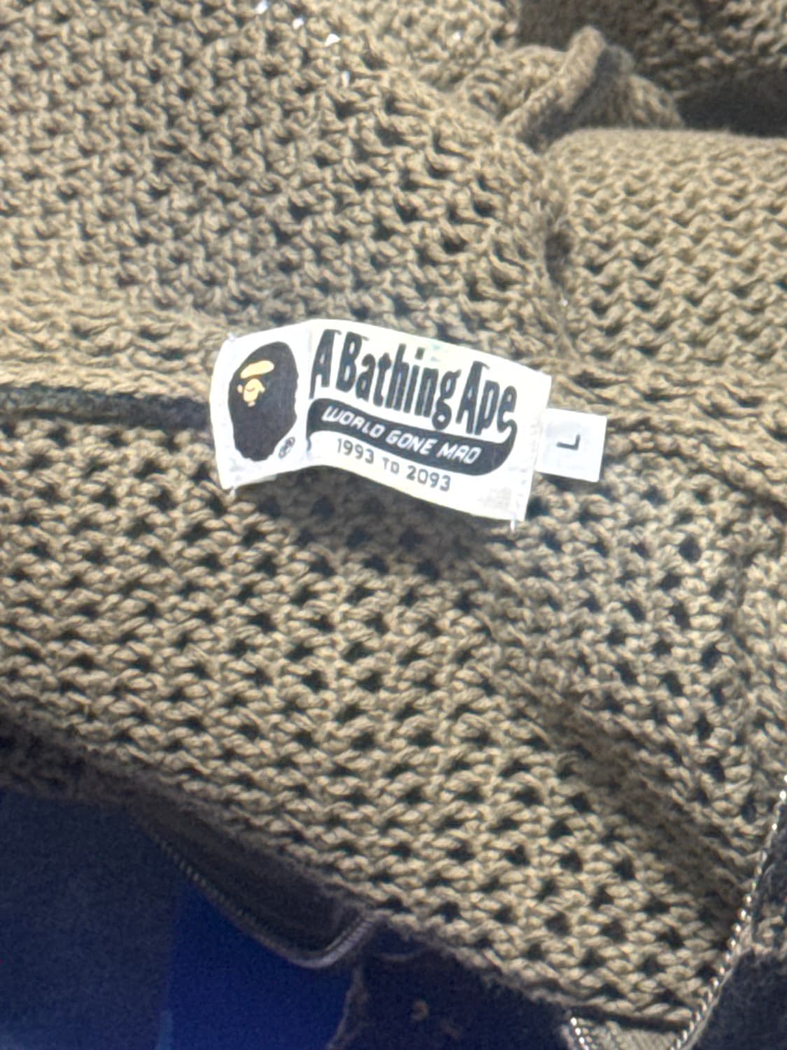 베이프 퍼스트 카모 크로쉐 샤크 풀 집 후디 그린 상품이미지10