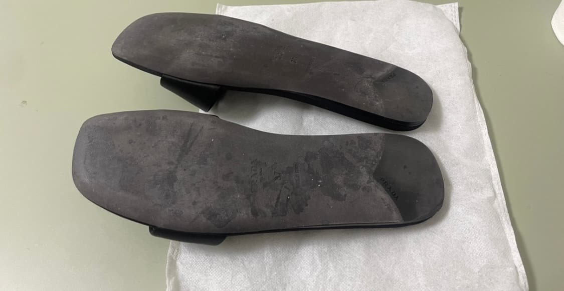 프라다 새틴 슬라이드 37 상품이미지4