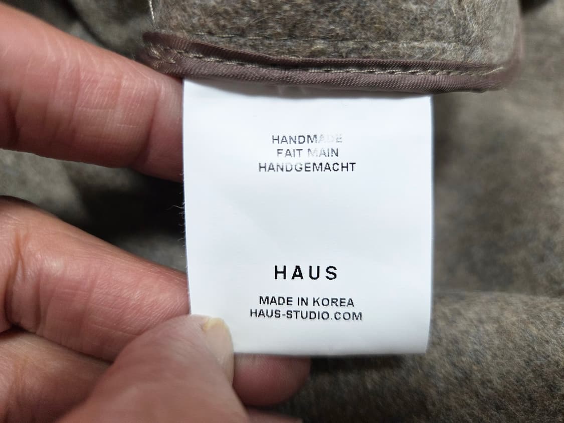 하우스(HAUS) 핸드메이드 3버튼 울자켓 프리사이즈 새상품 상품이미지9