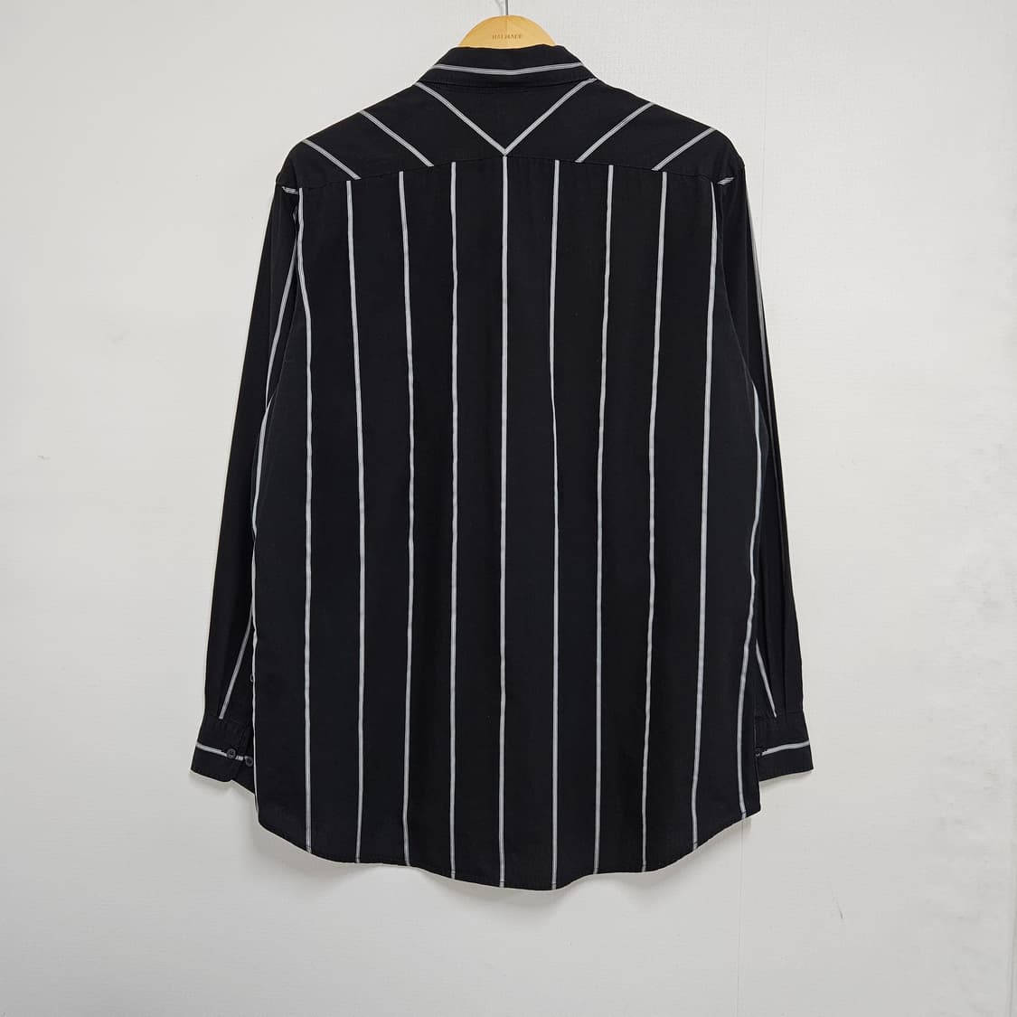 105 라코스테 블랙 스트라이프 셔츠 상품이미지4