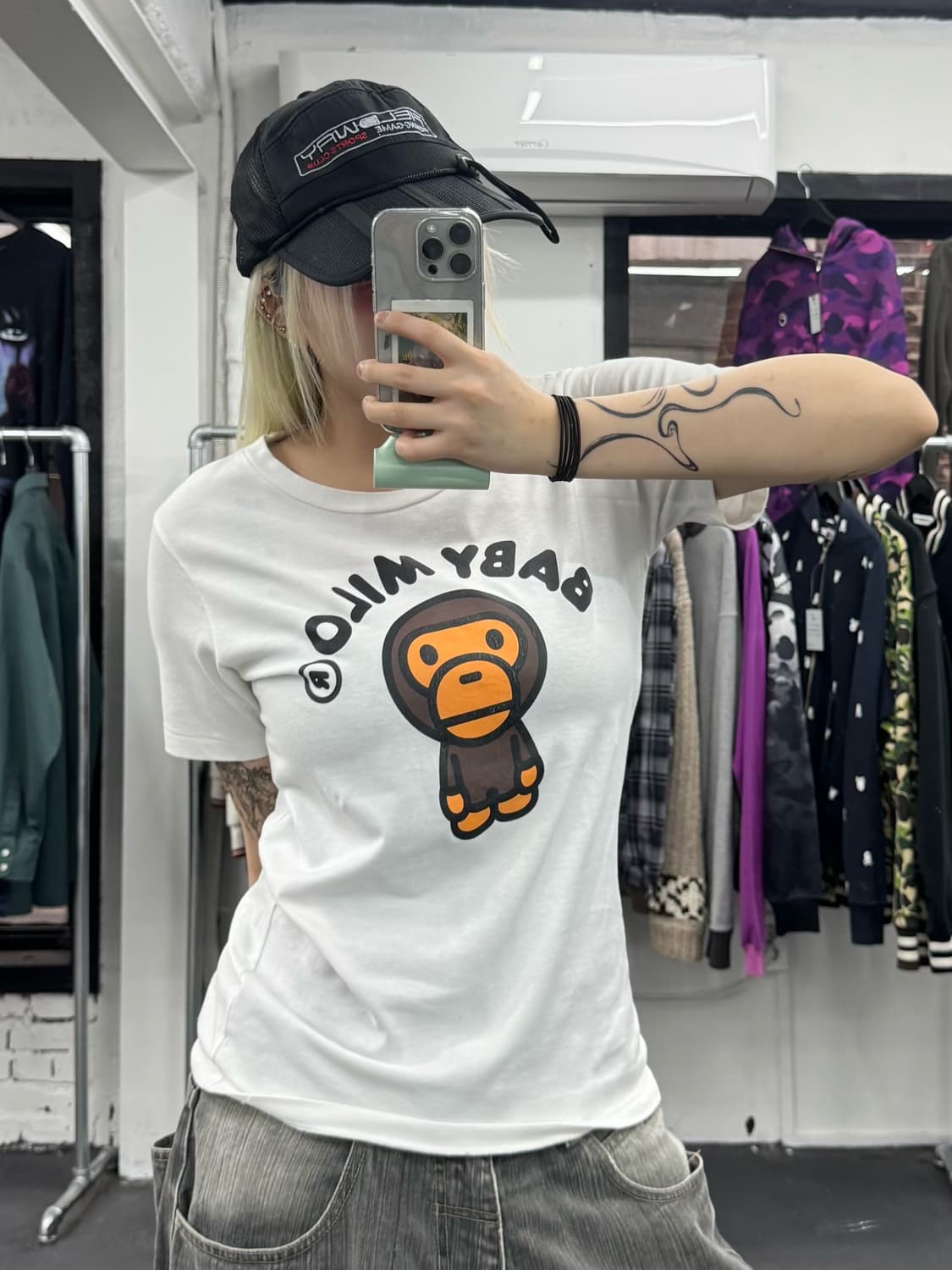 베이프 베이비 마일로 티셔츠 상품이미지1