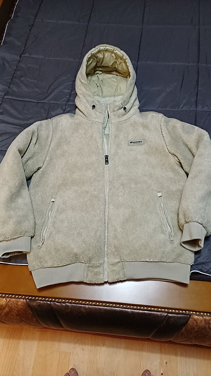 디스커버리 후리스오리털패딩 100 가슴62 기장72 상품이미지1