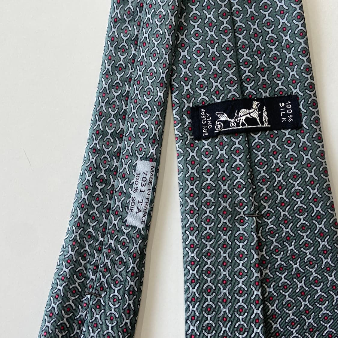 에르메스 명품 정품넥타이(HERMES) 8.3cm 상품이미지6