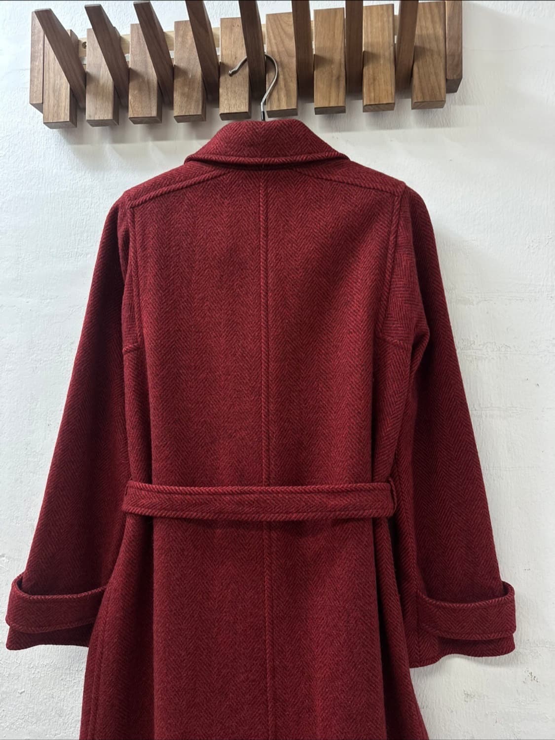 Ungaro Parallèle Paris 웅가로 버튼 벨티드 울 롱 코트 상품이미지7