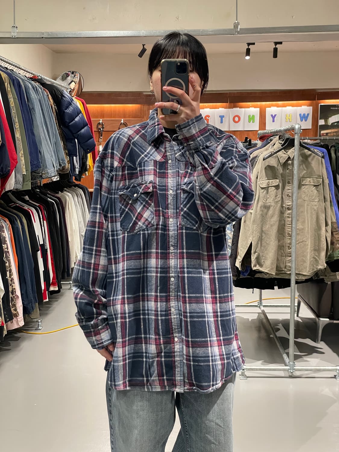 빈티지 플란넬 웨스턴 셔츠   상품이미지1