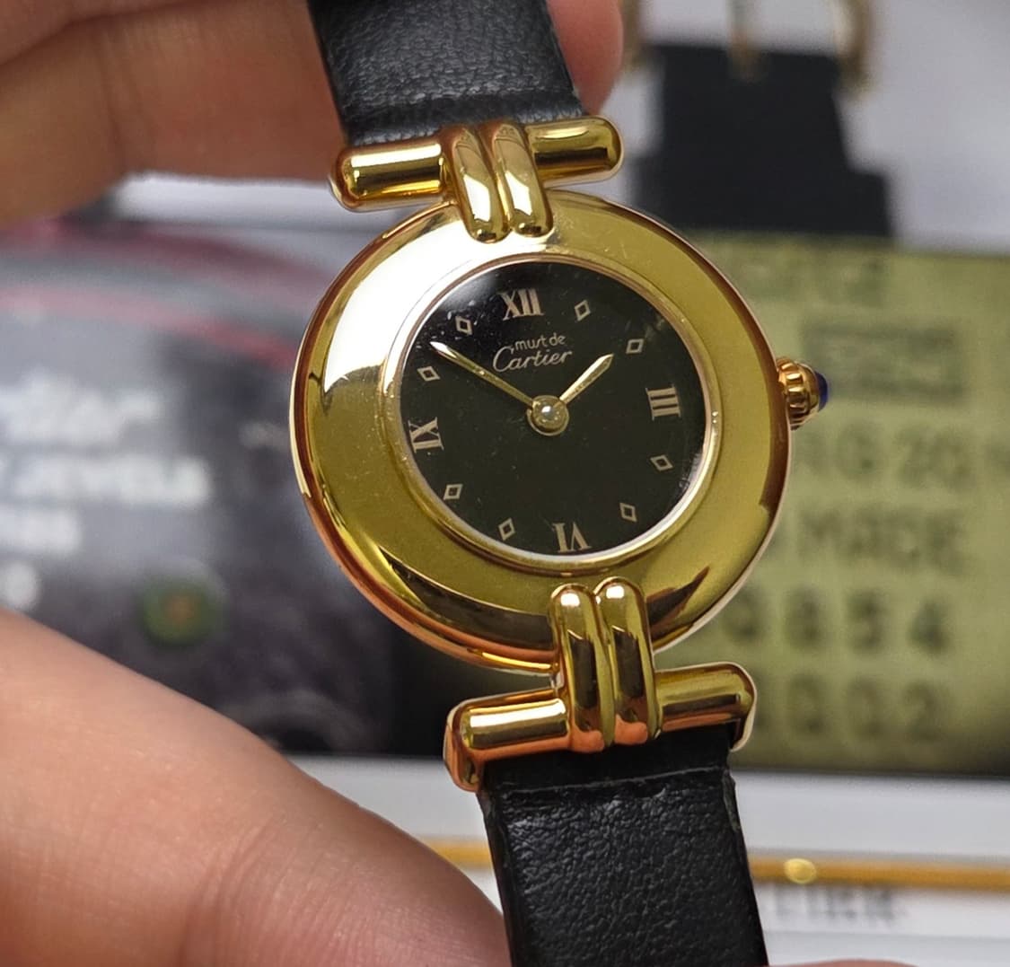 까르띠에 머스트드 꼴리제 오리지널 블랙다이얼 쿼츠 여성용 (감정서 포함) 상품이미지6