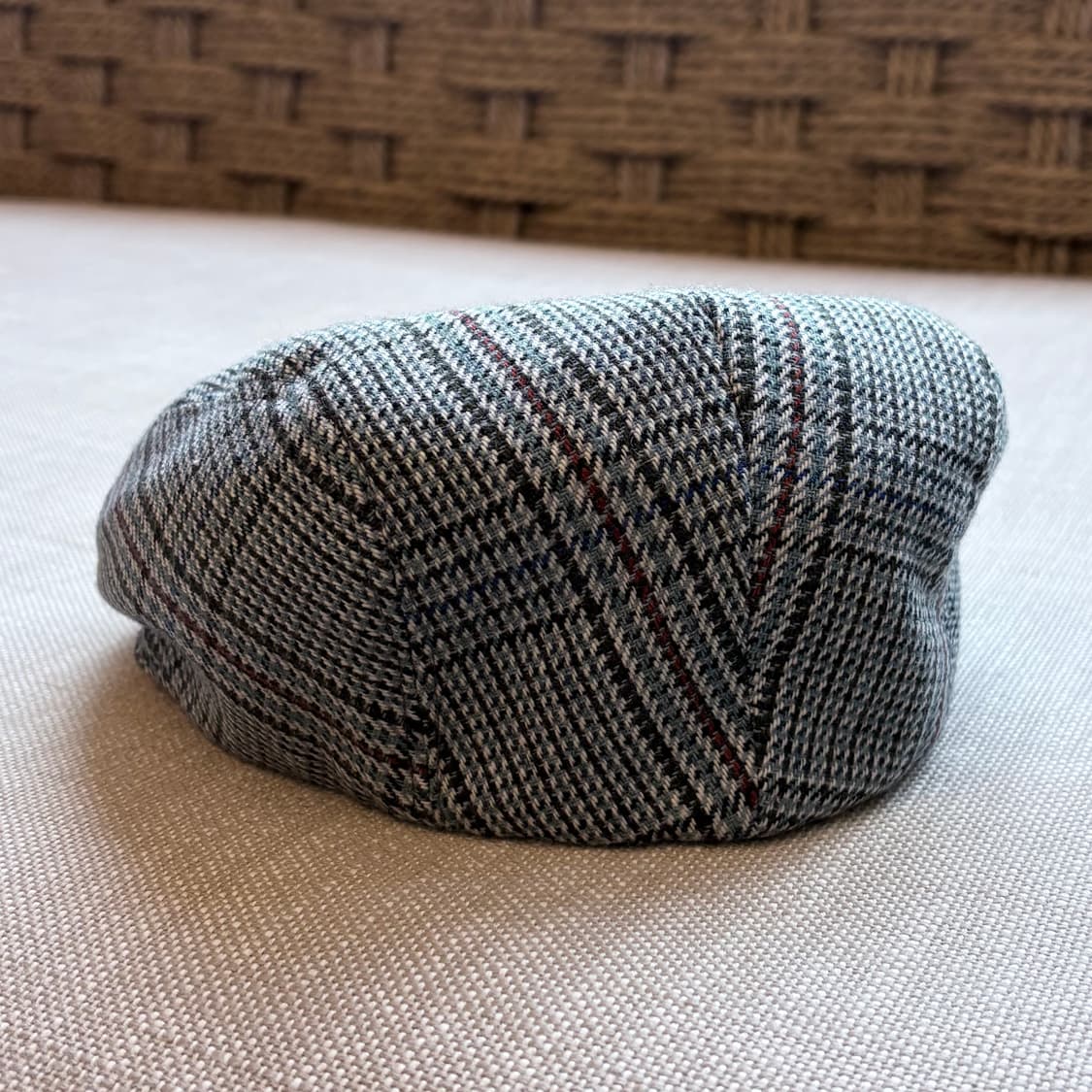 [새제품] 이태리 TOSCANINI 클래식 트위드 체크 플랫 캡 상품이미지4
