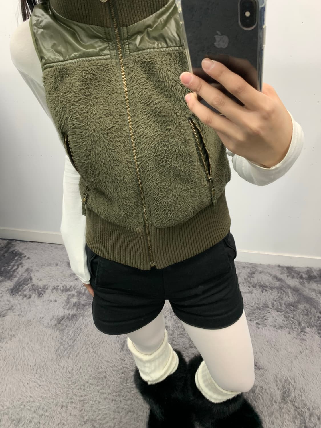 버버리 블루라벨 y2k 리버시블 다운 베스트  상품이미지6