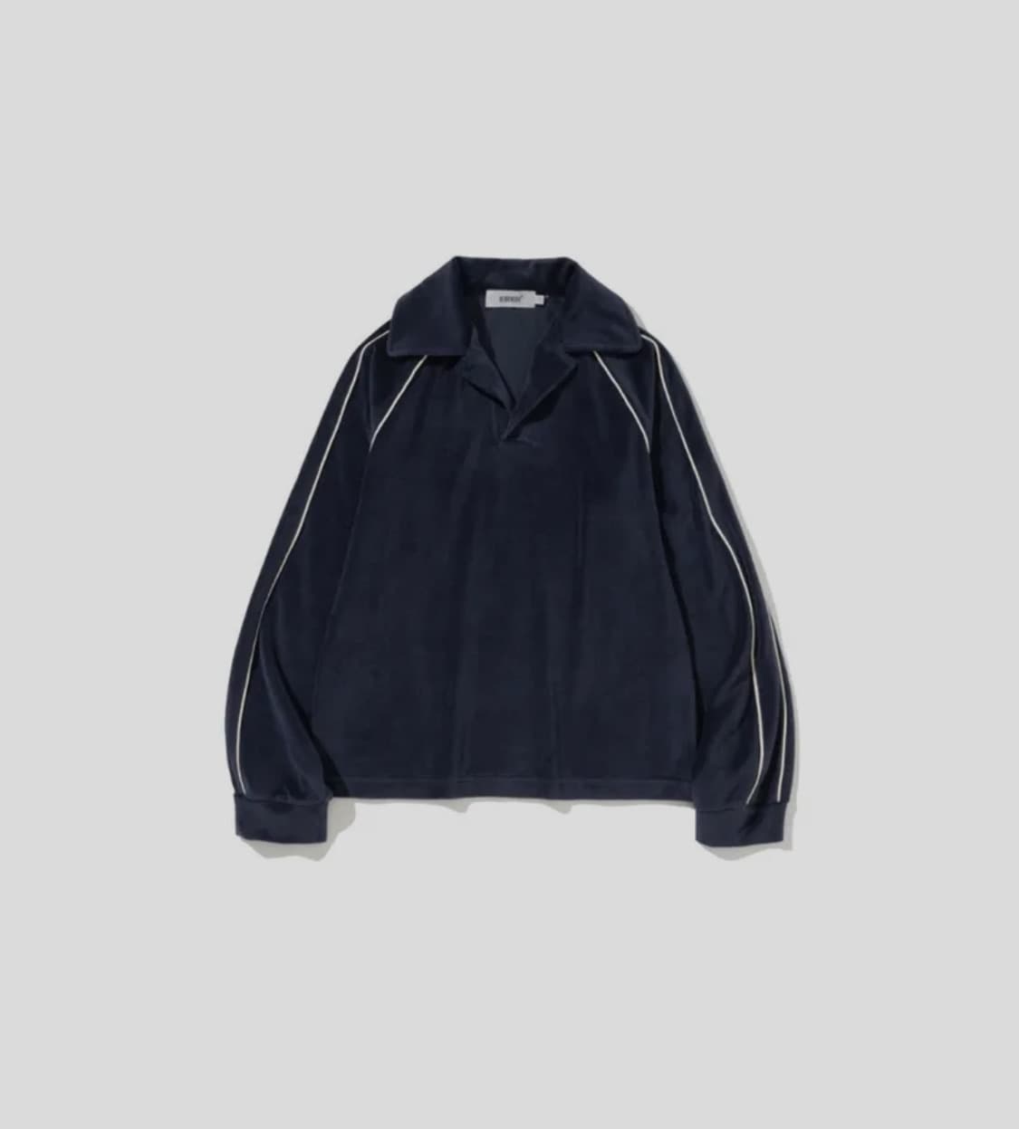 새상품 에르에르 Velour Piped Collar Tee 상품이미지1
