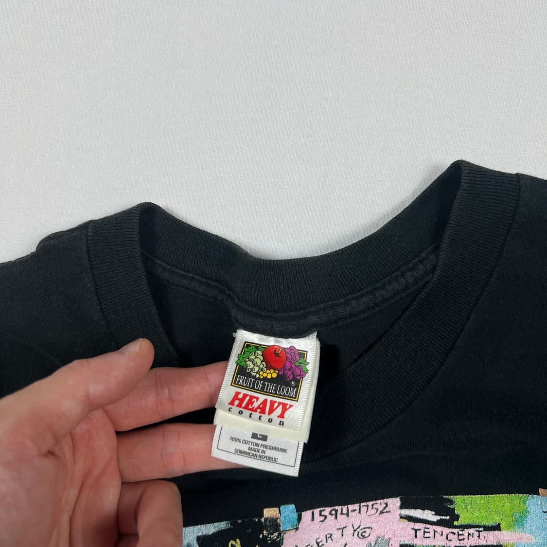 2000년도 장미쉘바스키아 basquiat 아트 그래픽 반팔티 상품이미지7