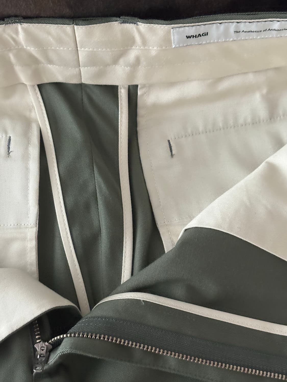 와기 벨티드 팬츠 - 밀리터리 그린 3사이즈 상품이미지10