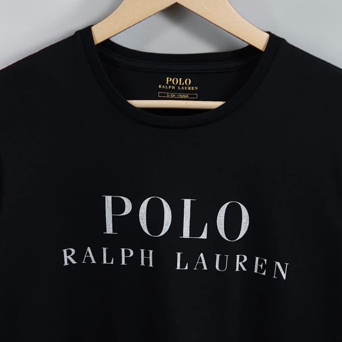 55~66 POLO 폴로 로고 프린팅 반팔 티셔츠 블랙 상품이미지2