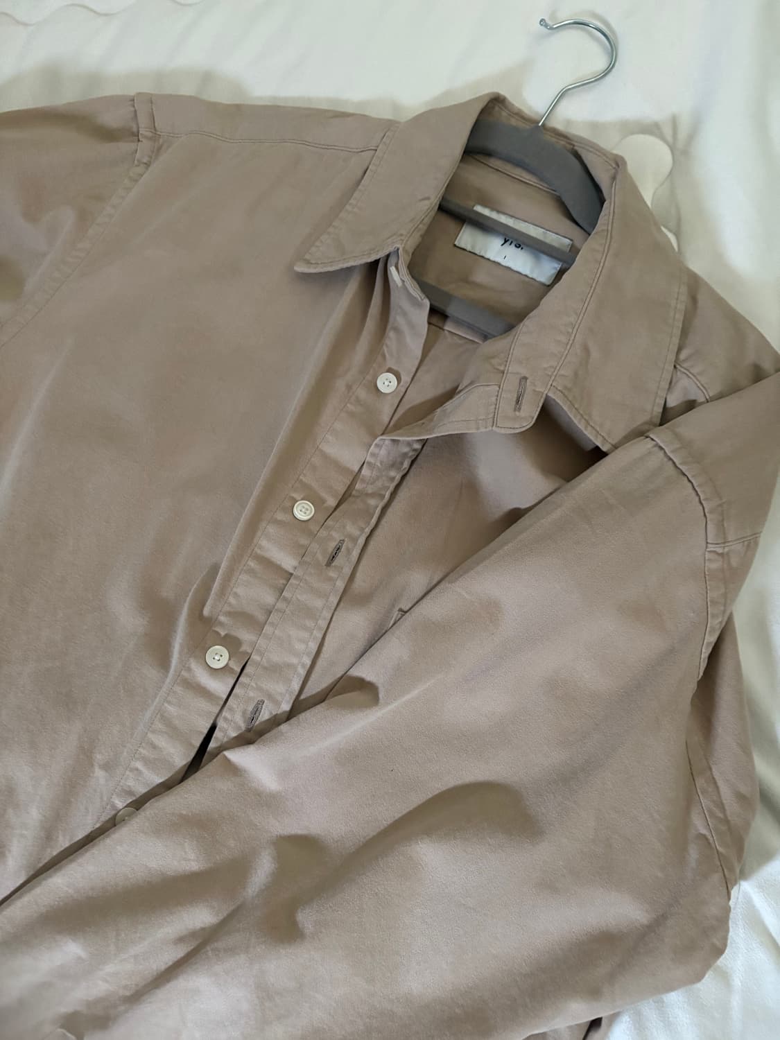 이얼즈어고 포이카 클래식핏 에크루 셔츠 1 (s) 상품이미지1