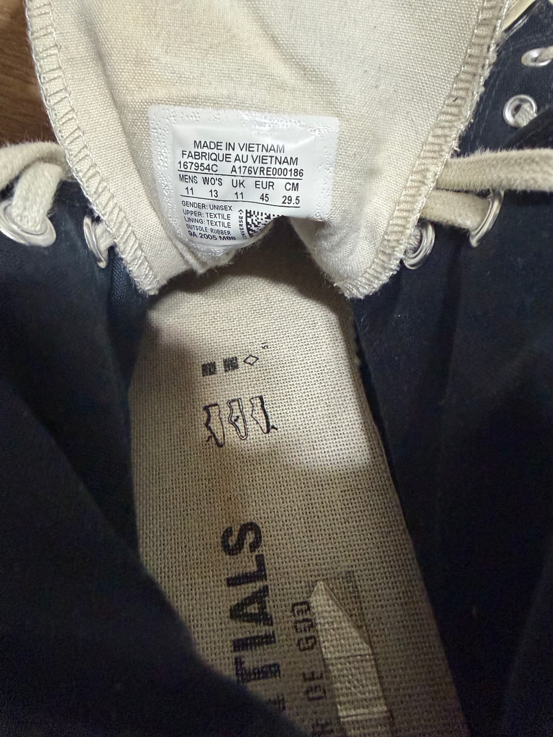 295)피오갓에센셜 컨버스 척하이 블랙 상품이미지7