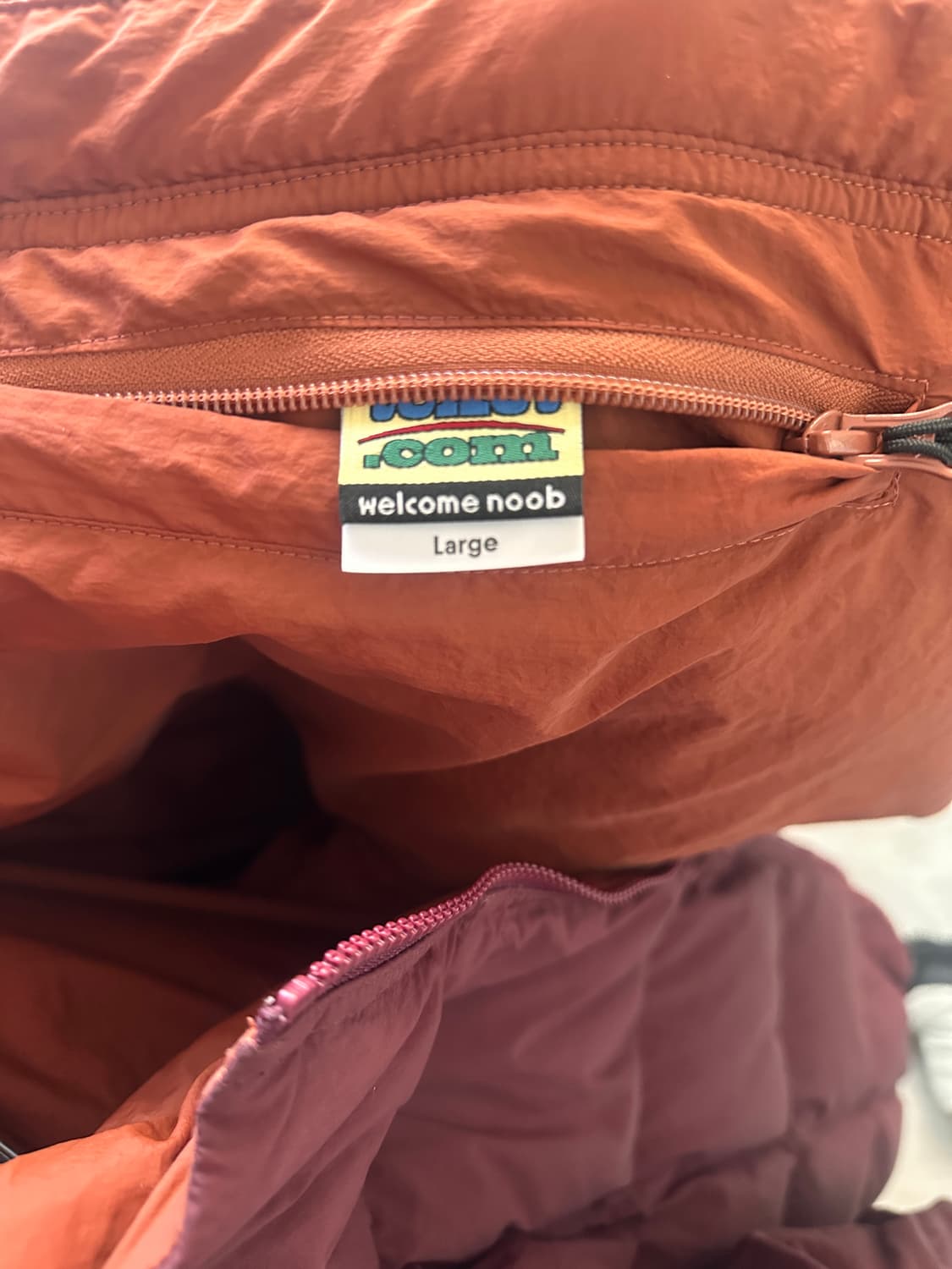 테켓 파파스패딩 버건디 L 상품이미지2