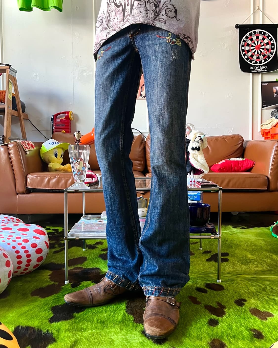 90-00s ANTIK DENIM U.S.A Flare Jeans 상품이미지2