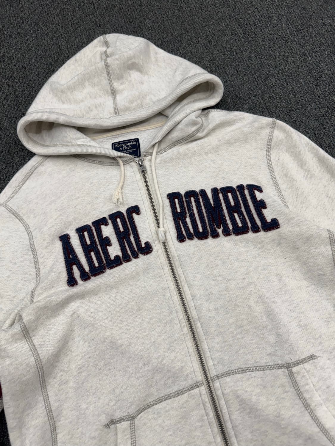 M)아베크롬비 빈티지 패치 후드집업 상품이미지3