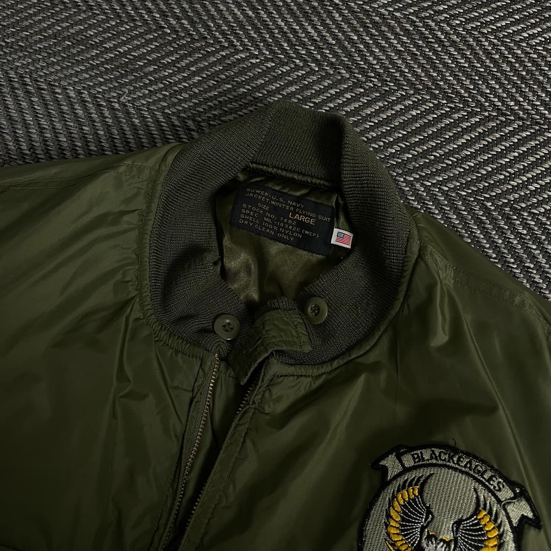 밀리터리 빈티지 패치 로고 ma-1 플라이트 자켓 y 3461 상품이미지5