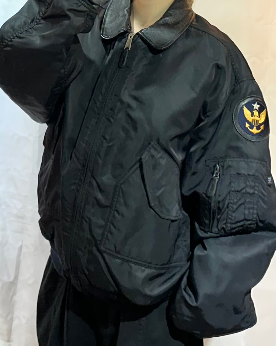 메데코 CWU-45P 소가죽 레더 항공 자켓 상품이미지1