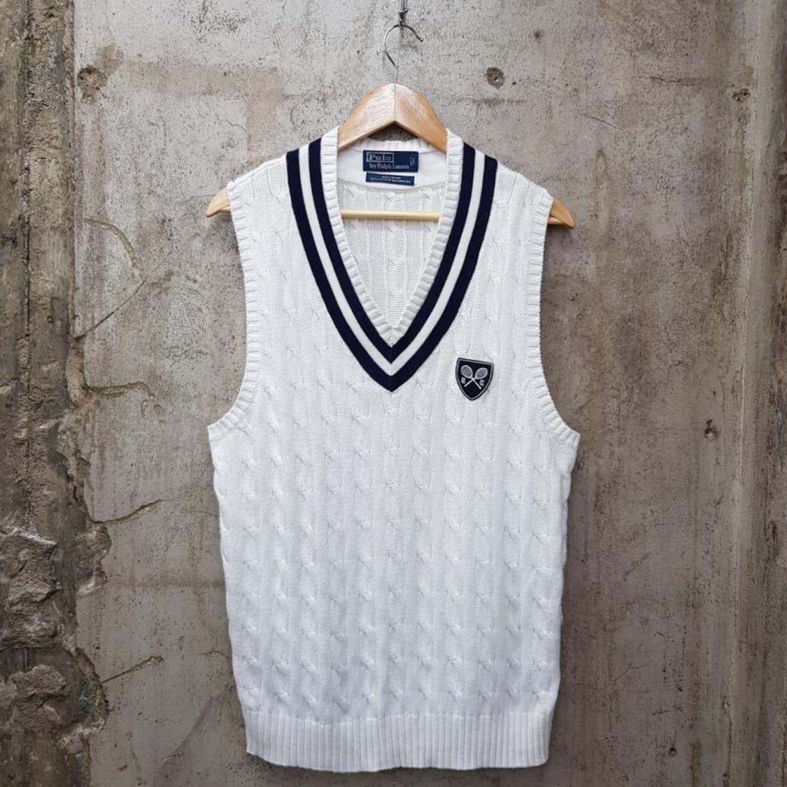 폴로 랄프로렌  케이블 니트 베스트 m사이즈 상품이미지1
