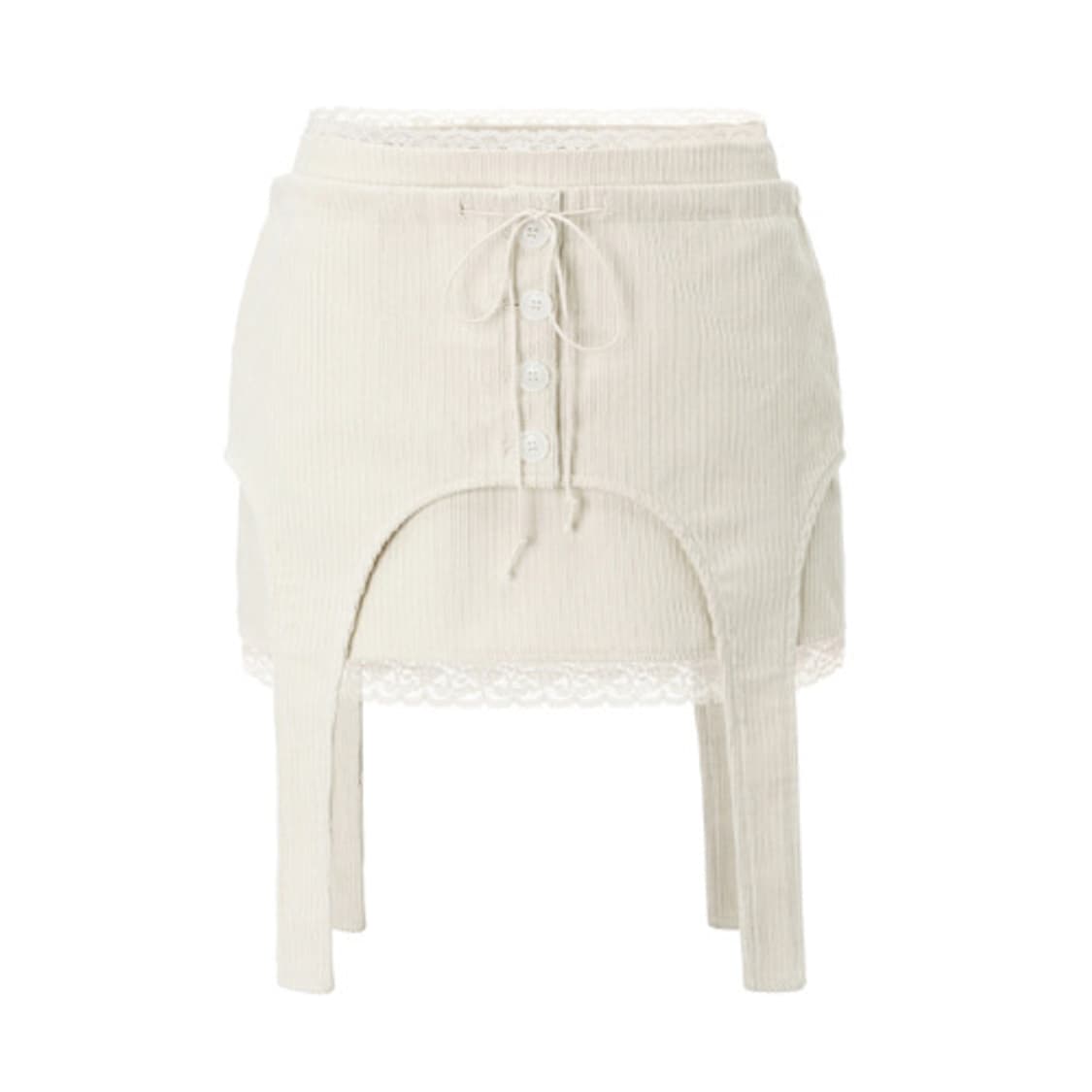 쓰리타임즈 threetimes corduroy belt skirt 상품이미지1