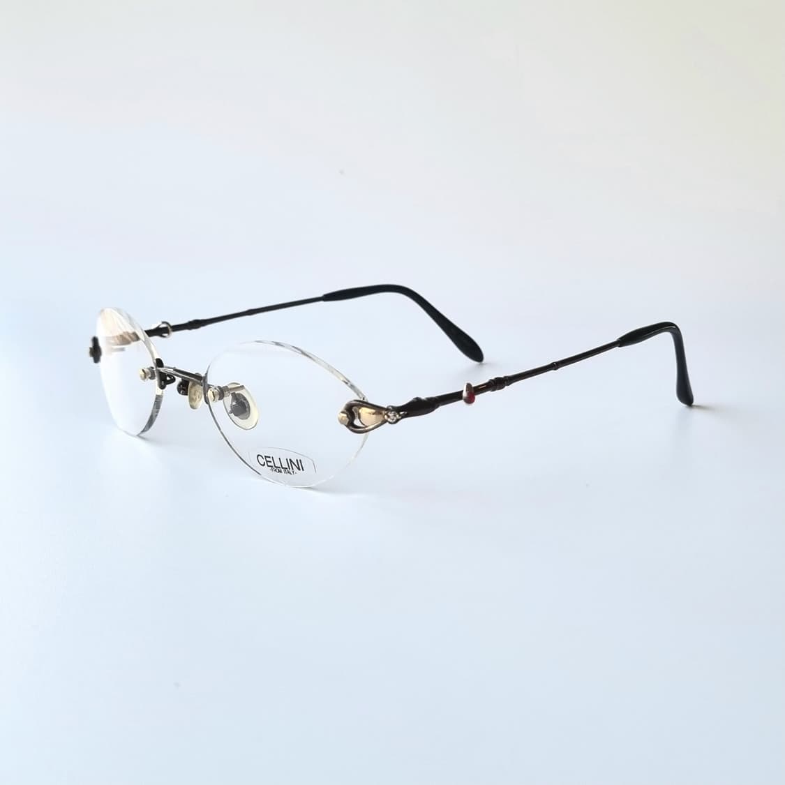 데드스탁  오벌쉐임 무테 큐빅 포인트 안경테 243 상품이미지2