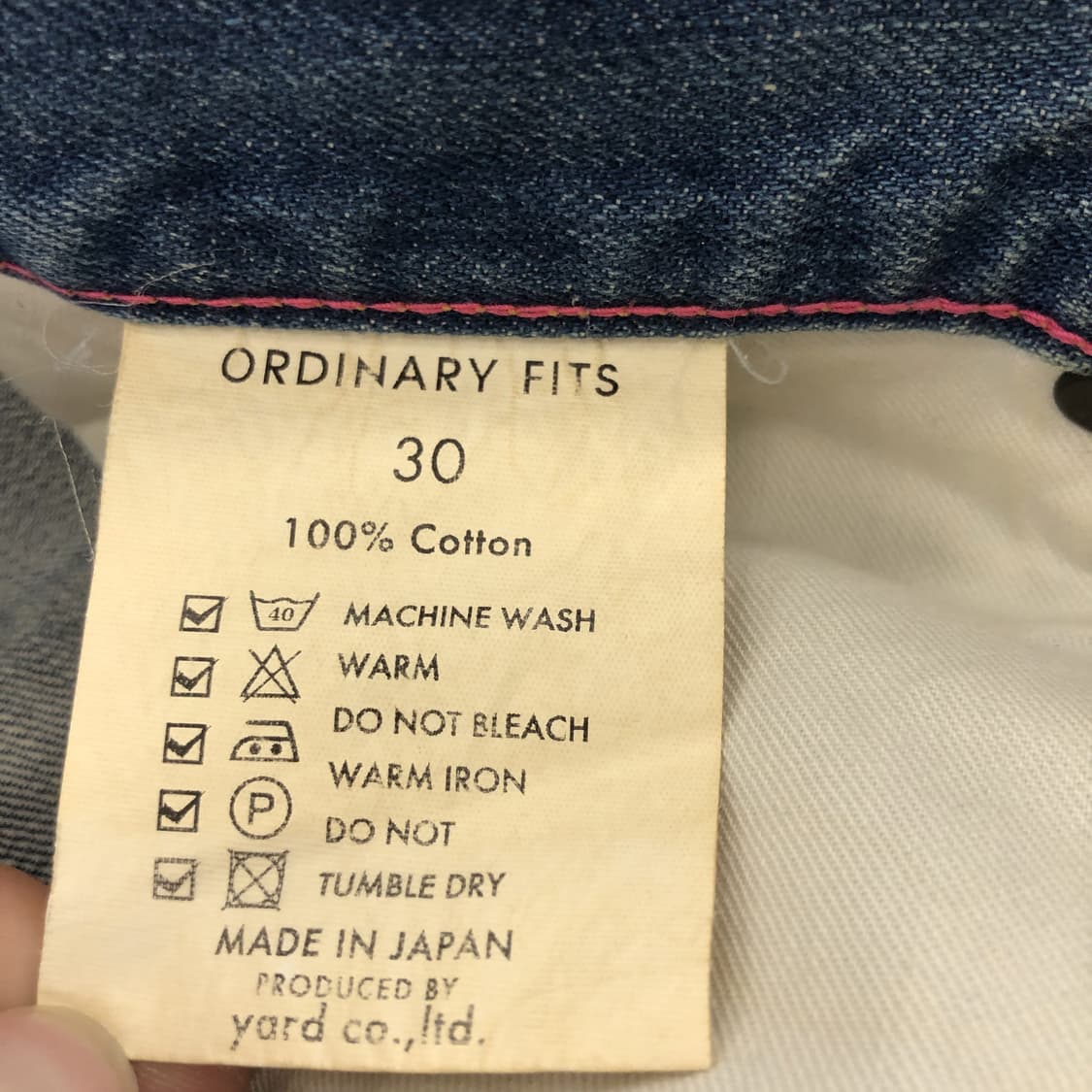 오디너리핏츠 5poket 루즈 데님진 30 인치  상품이미지5