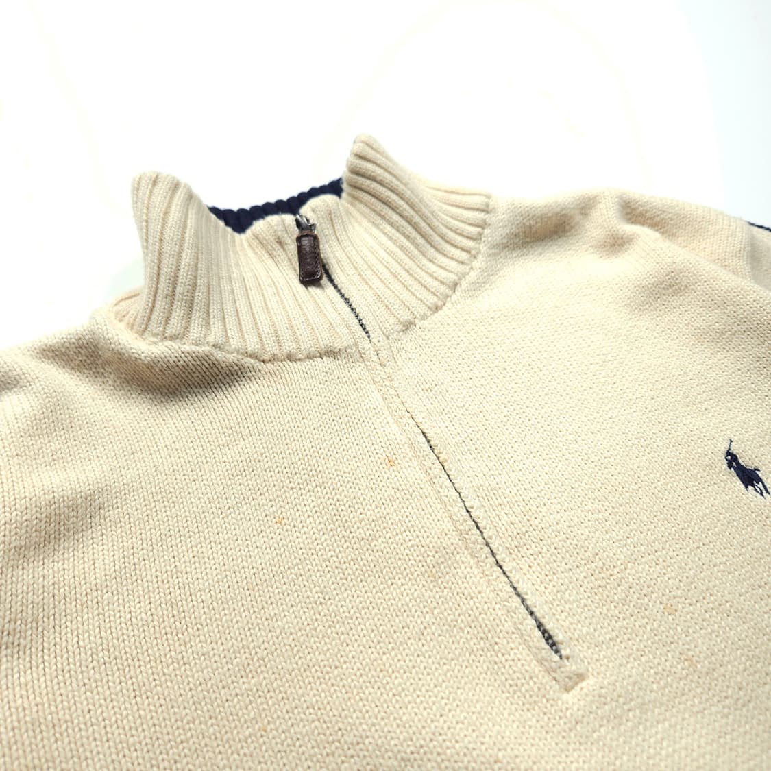 폴로 랄프로렌 포니 로고 사이드라인 하프집업 니트 (XL) 상품이미지5