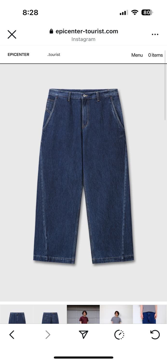 에피센터 투어리스트 틸트진 와이드스트레이트 M 상품이미지2