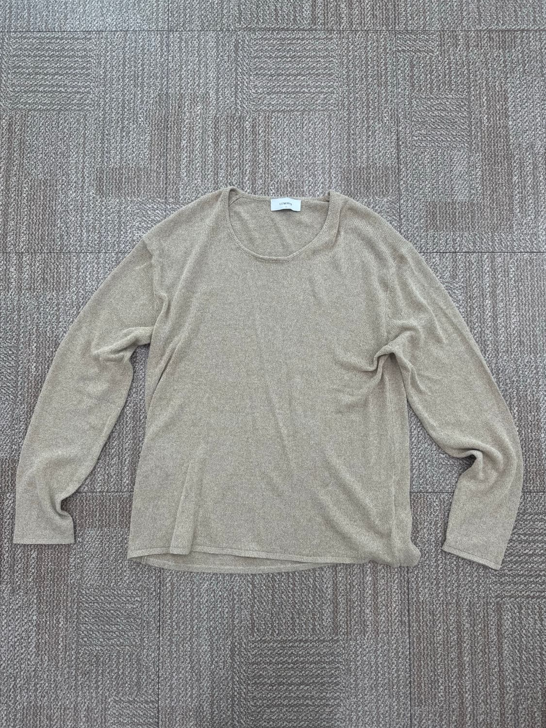 르마드 유넥 루즈핏 니트 - BEIGE  상품이미지1