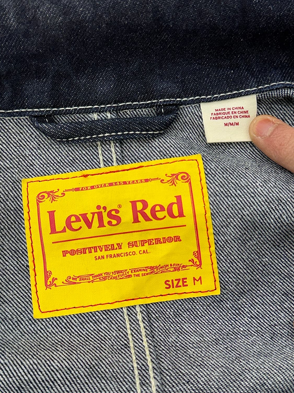 리바이스 레드 엔지니어 블랭크 커버올 데님 자켓 상품이미지7