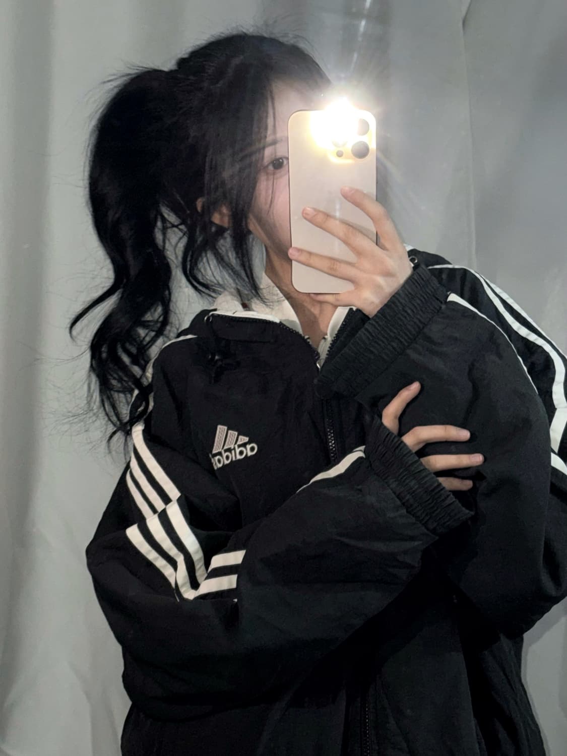 🐰아디다스 대대장 아방 누빔 후드 점퍼🖤 상품이미지1