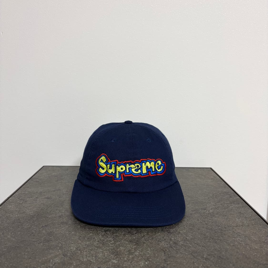 (OS) 슈프림 6패널 볼캡 모자 곤즈 로고 네이비 상품이미지1
