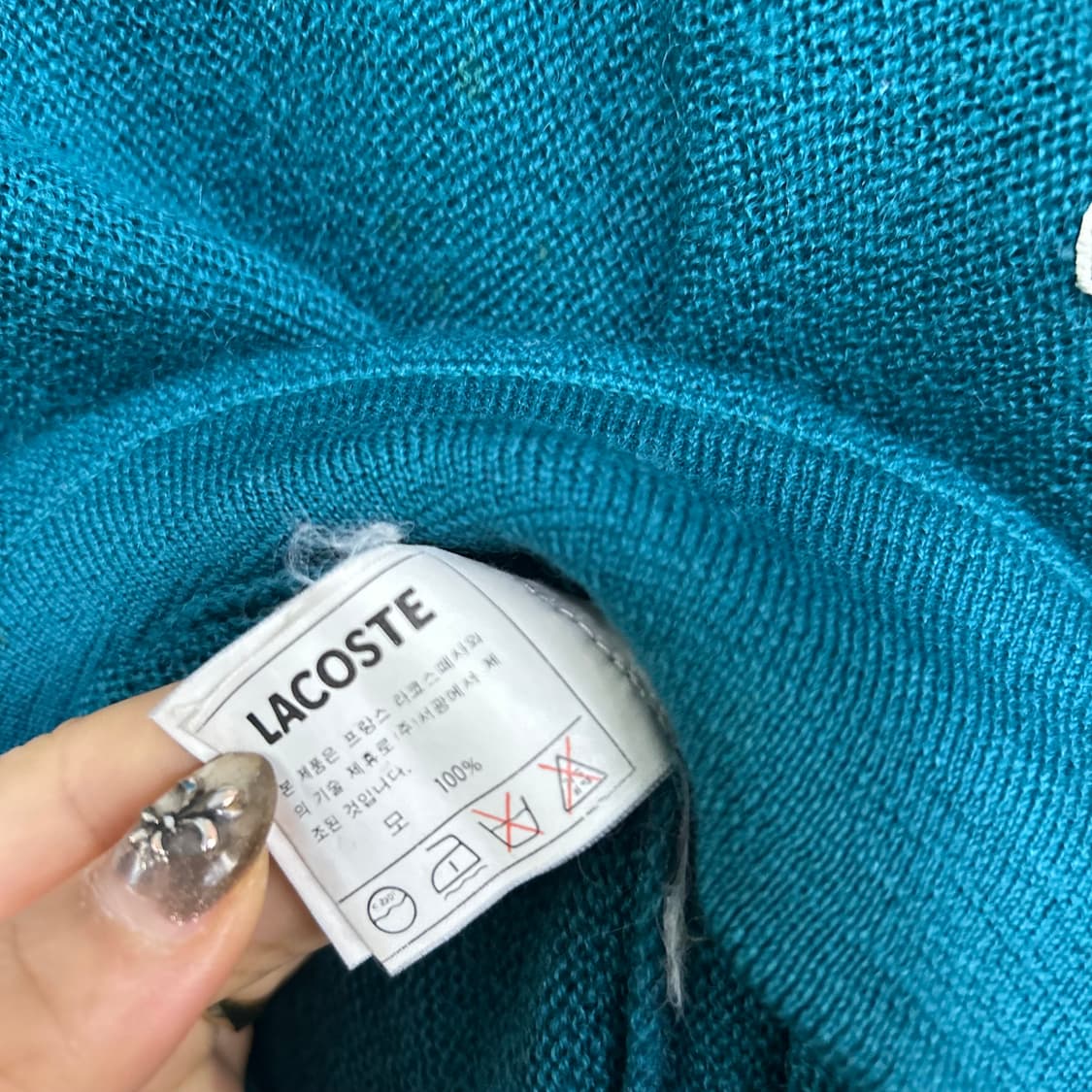 라코스테 브이넥 니트[1734] 상품이미지7