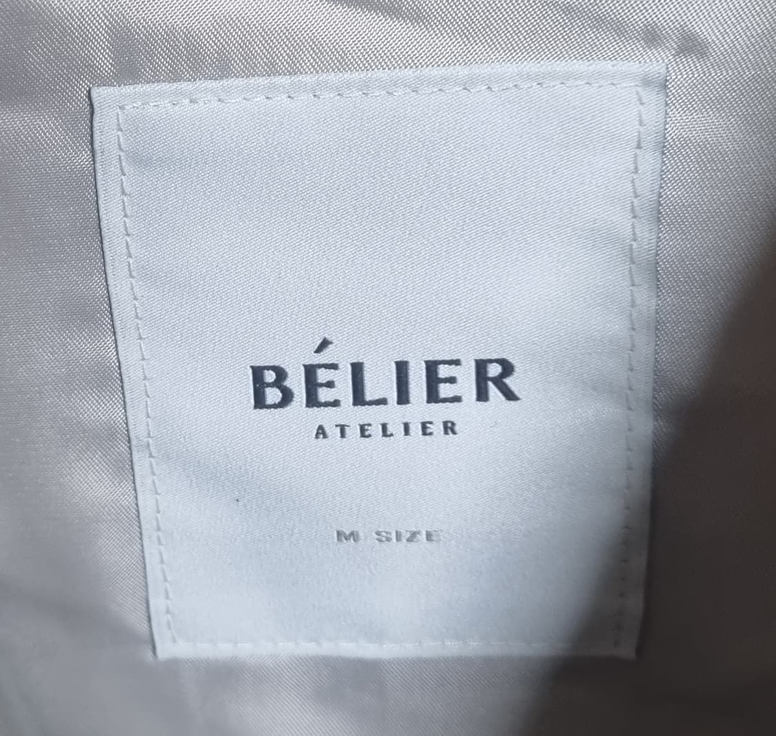 실측 XL (105) 벨리에 베이지 헤비 봄버자켓 상품이미지3