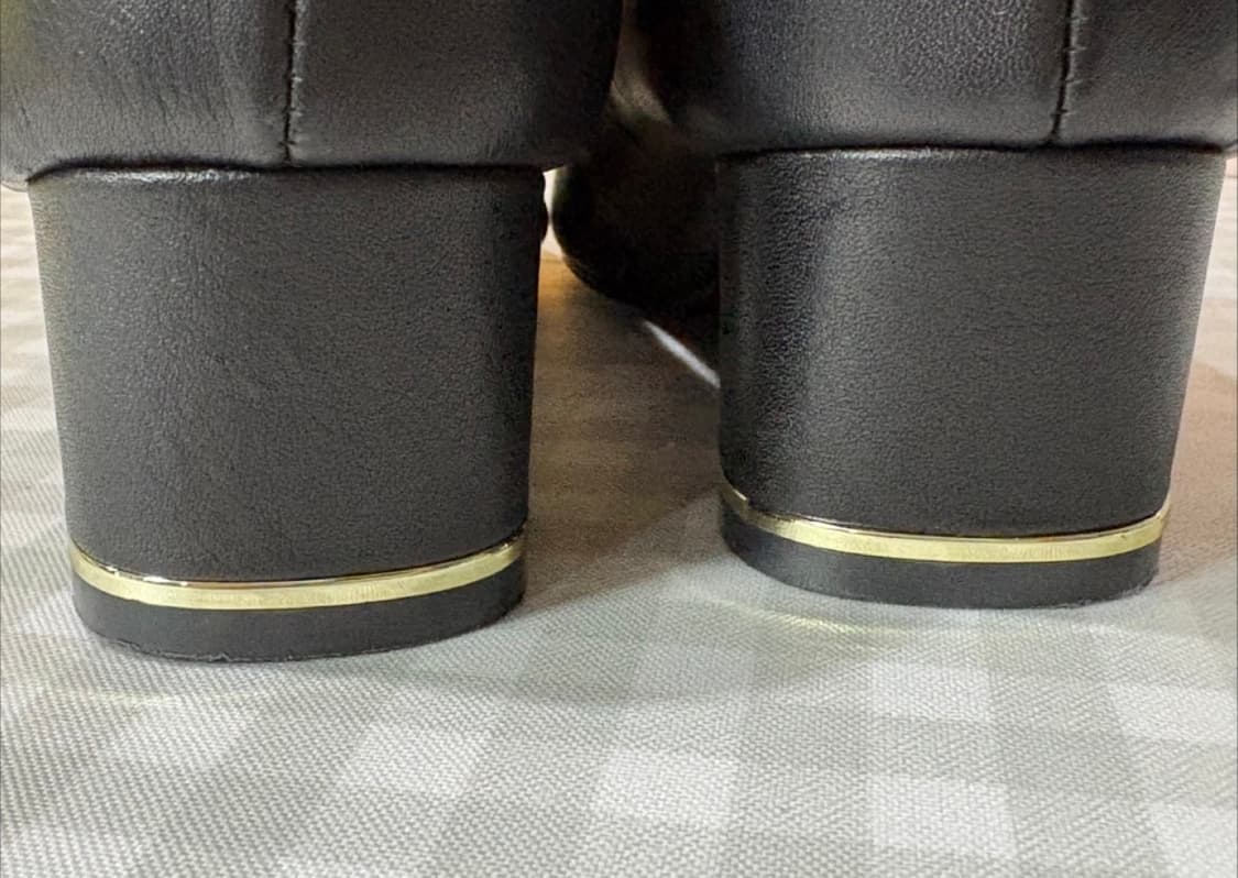 미소페 MISOPE 블랙 양가죽 오픈토 여성구두 240m 상품이미지5