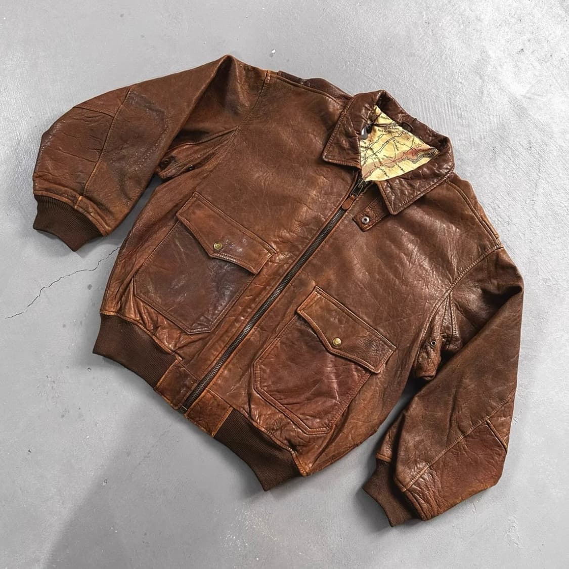 ROBO 80s A-2 리얼 가죽 자켓 상품이미지1