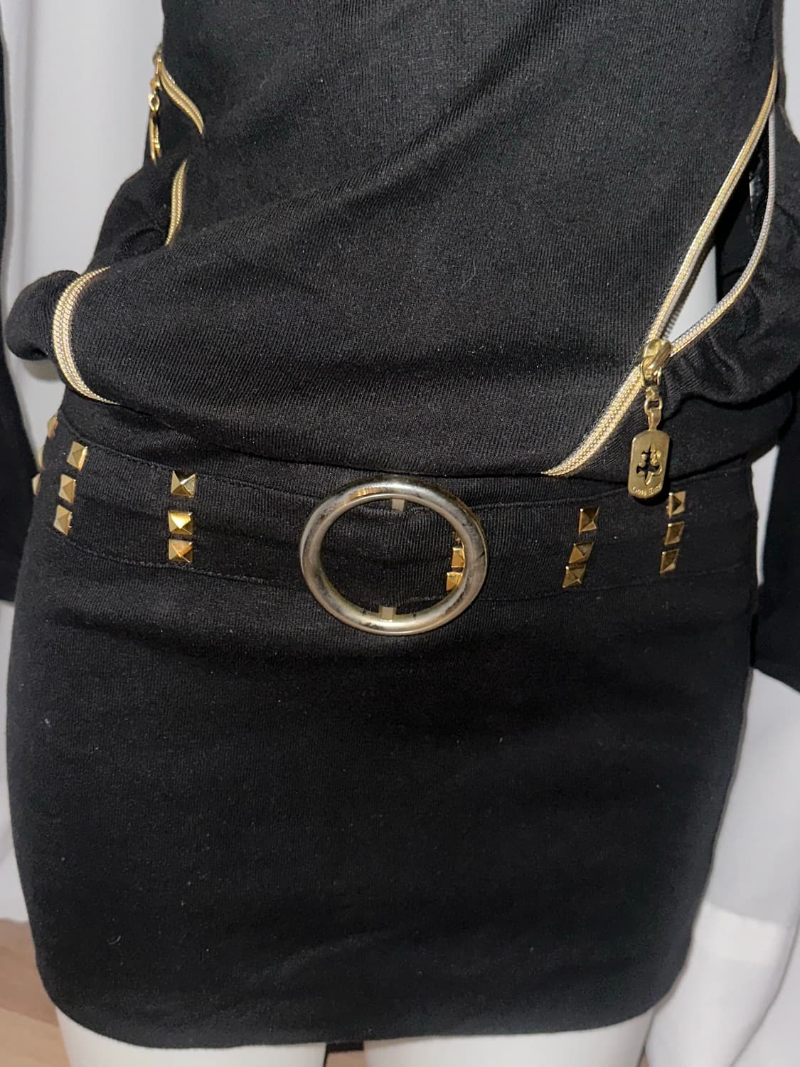 갸루 펑크 빈티지 후드 미니 원피스 상품이미지4