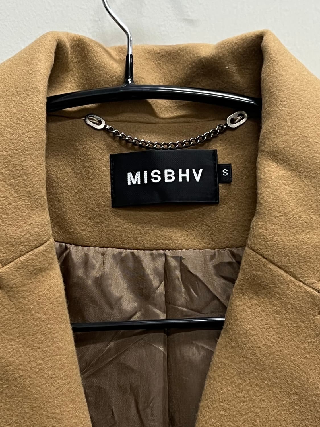 MISBHV 2016 AW 패치워크 디자인 울캐시미어 혼방 롱 코트 베이 상품이미지4