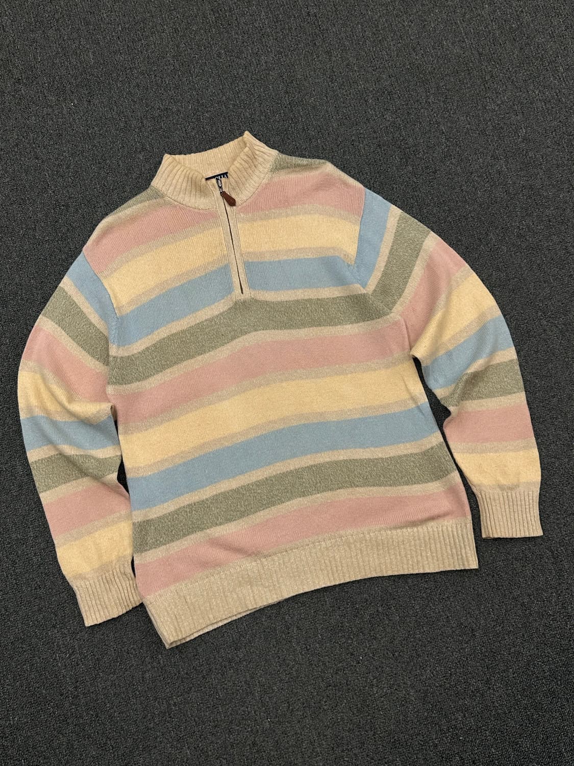 M)Chaps Ralph Lauren 빈티지 멀티컬러 스트라이프 하프집  상품이미지2