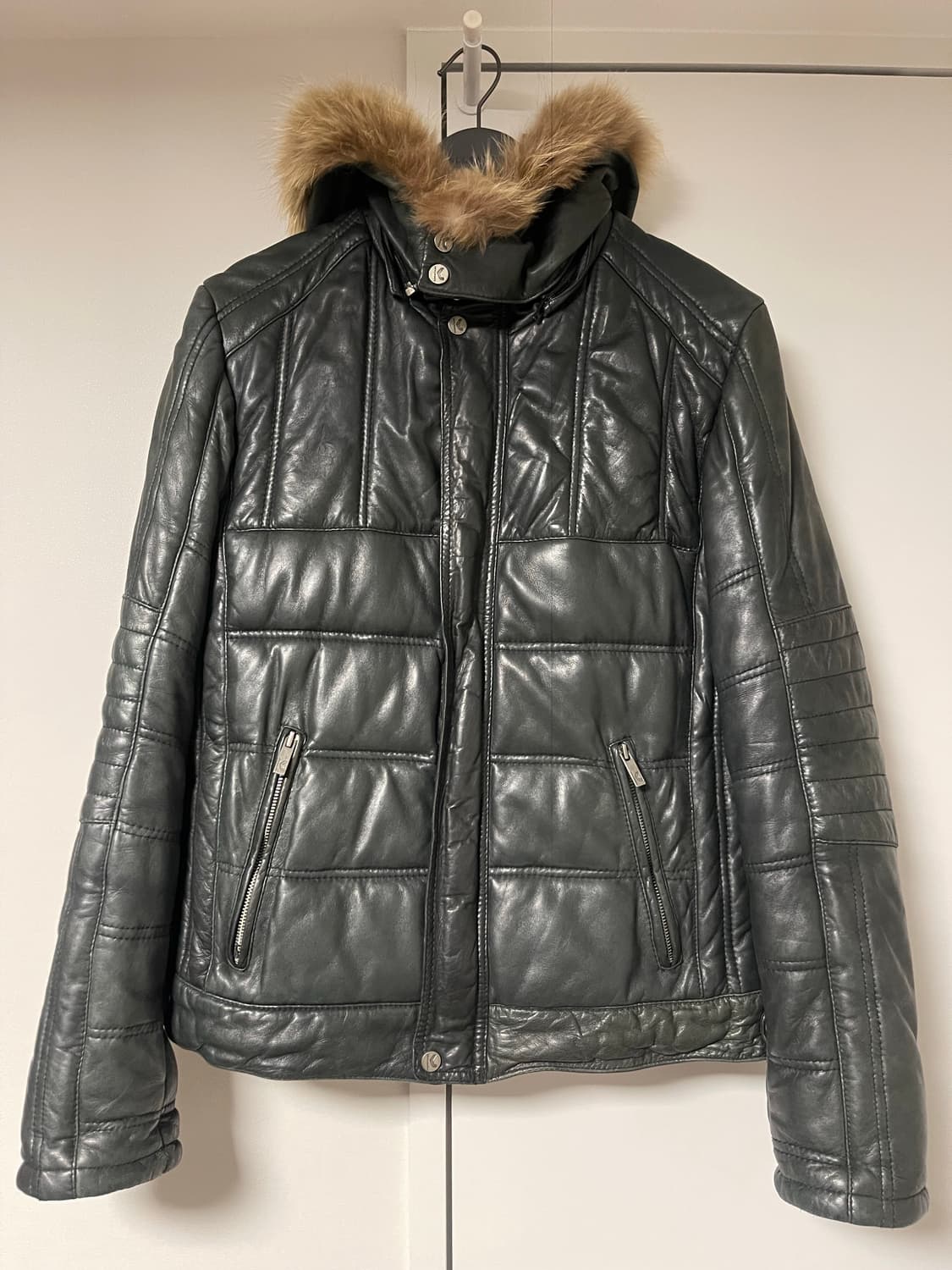 KORINTAGE 가죽 패딩 자켓 L 상품이미지1