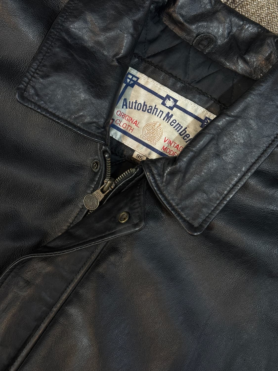 Autobahn Member 빈티지 가죽 자켓 상품이미지5