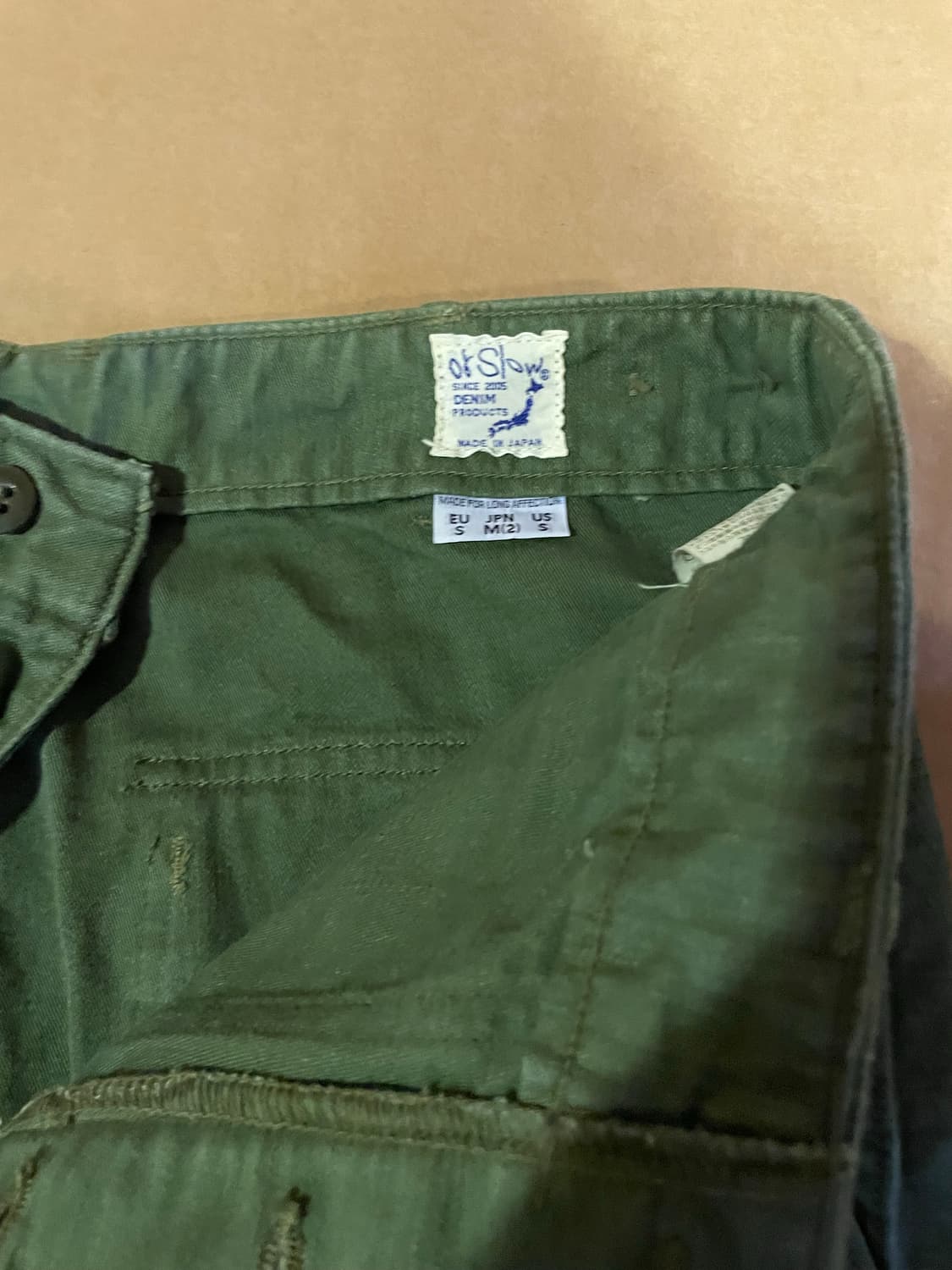 오어슬로우 퍼티그 팬츠 S (재팬M) 상품이미지2