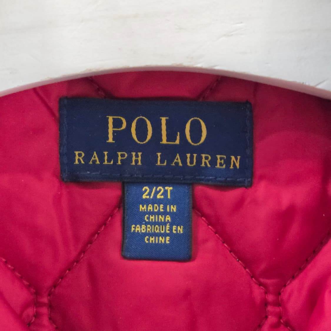 폴로랄프로렌 키즈 퀼팅 베스트 2T  상품이미지4