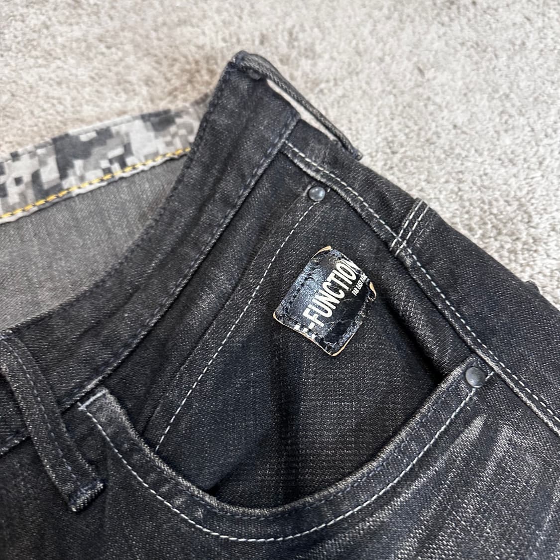 에드윈 이펑션 엔지니어드 흑청 데님 팬츠(33) 상품이미지4