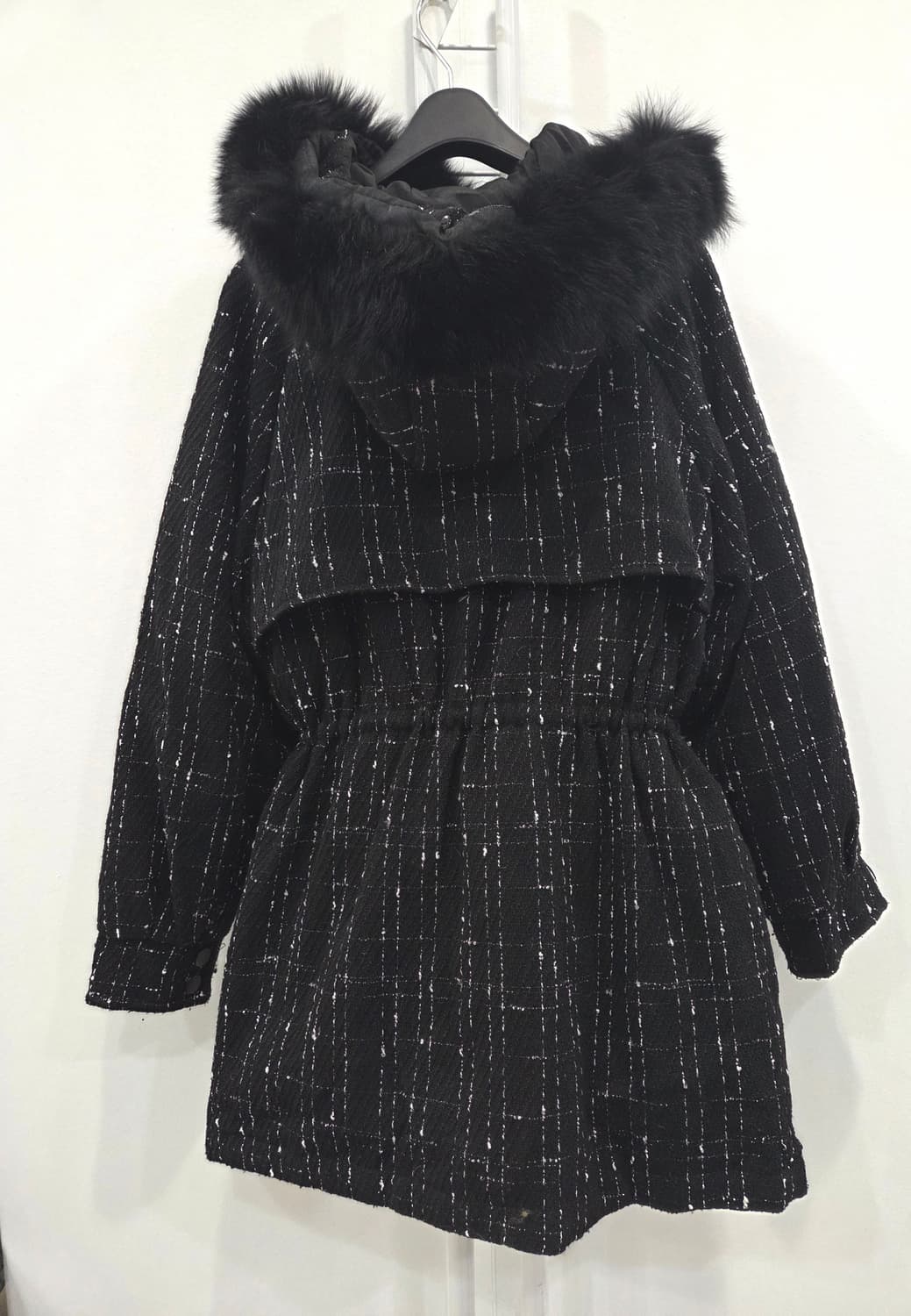 트위드 스타일의 후드 코트(95) 상품이미지2