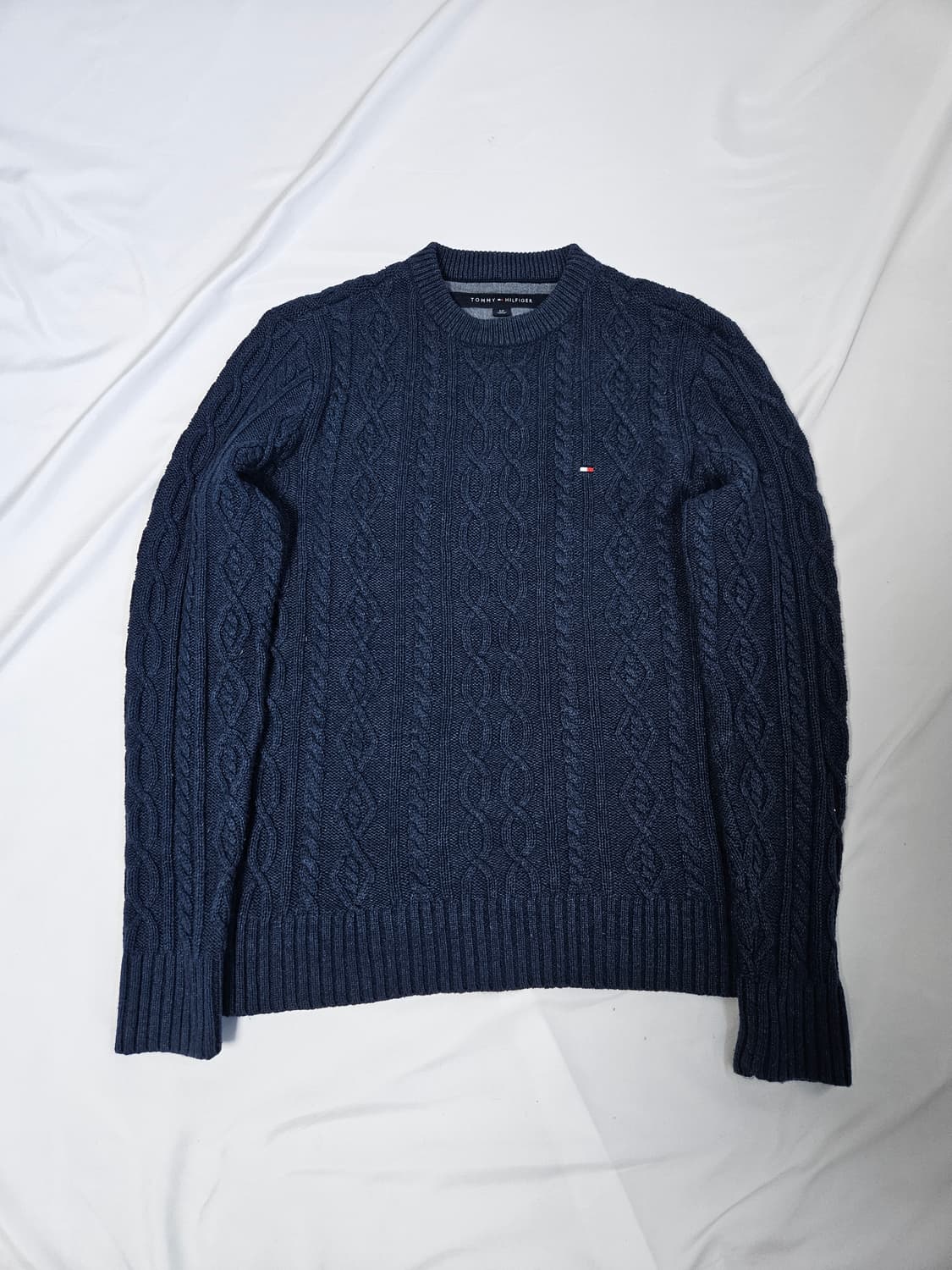 타미힐피거 케이블니트 꽈배기니트 폴로 울 스웨터  상품이미지1
