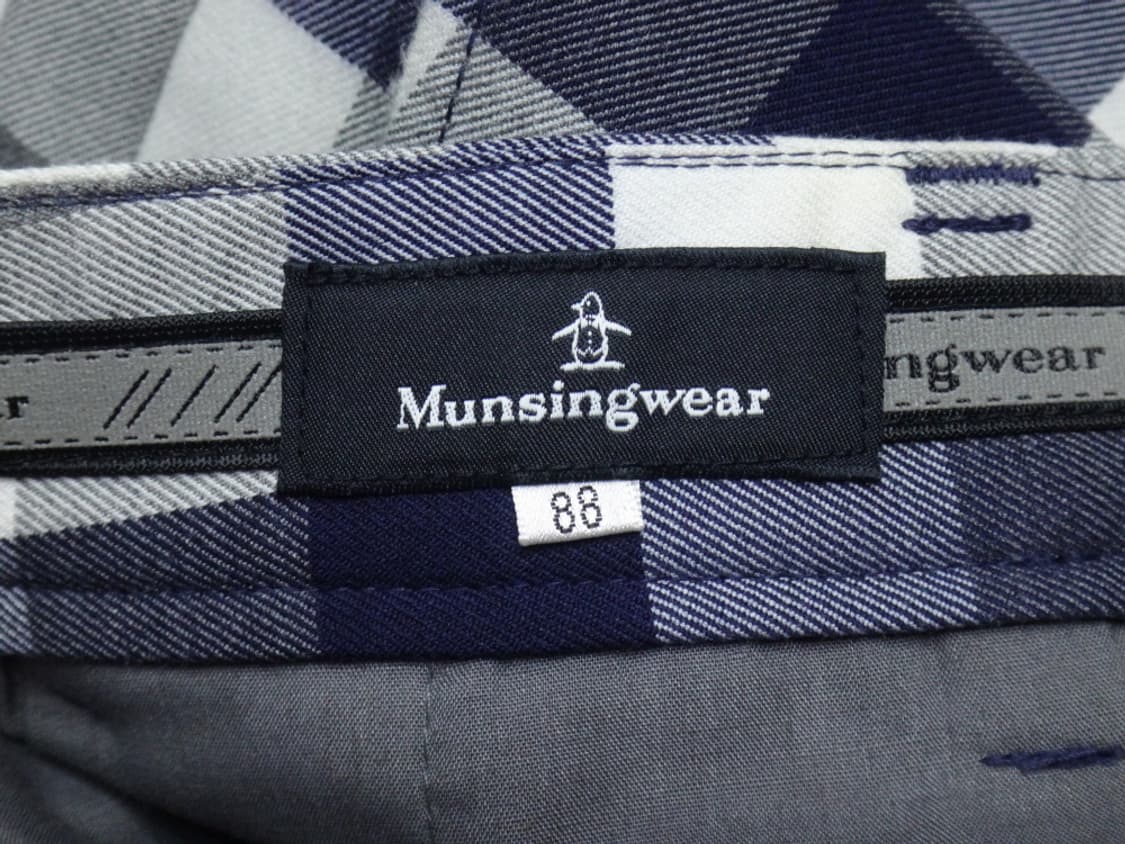 (35인치) MUNSINGWEAR 먼싱웨어 체크 골프팬츠 상품이미지8