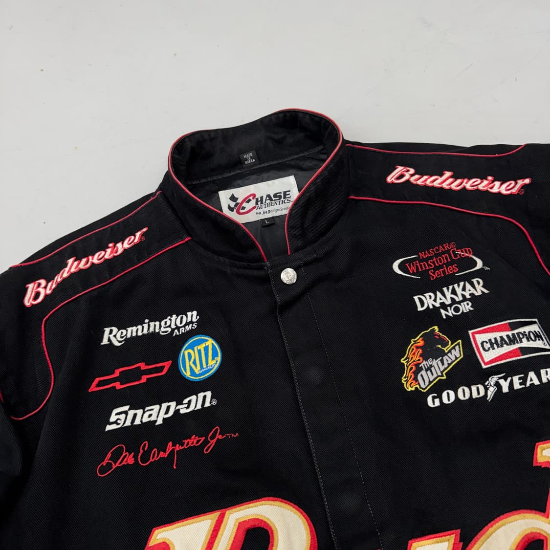 체이스 어센틱 90s OG 나스카 버드와이저 헤비 코튼 레이싱 자켓 상품이미지4