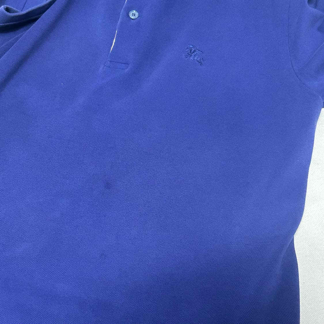 L 버버리 블루 카라 반팔티 상품이미지6